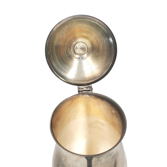 Antique Silver Plated Footed Teapot 2 Sizes Tableware Decorative 9" Tall - Picture 11 of 16